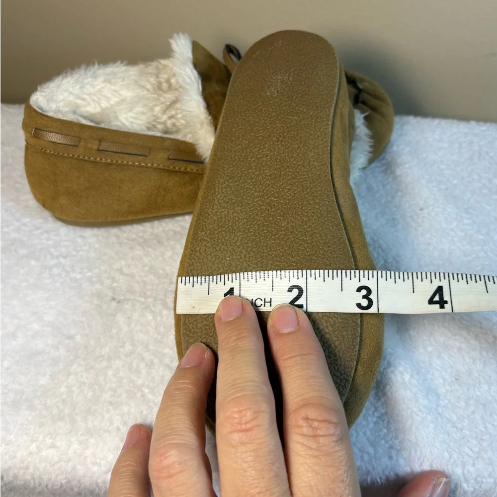 Slippers Moccasin kids 1901 Cozy Tan Sz 12M